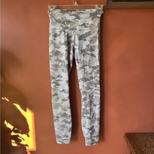 lululemon athletica Neutral Camo High-Rise Leggings - Tan & Gray Wunder train 25